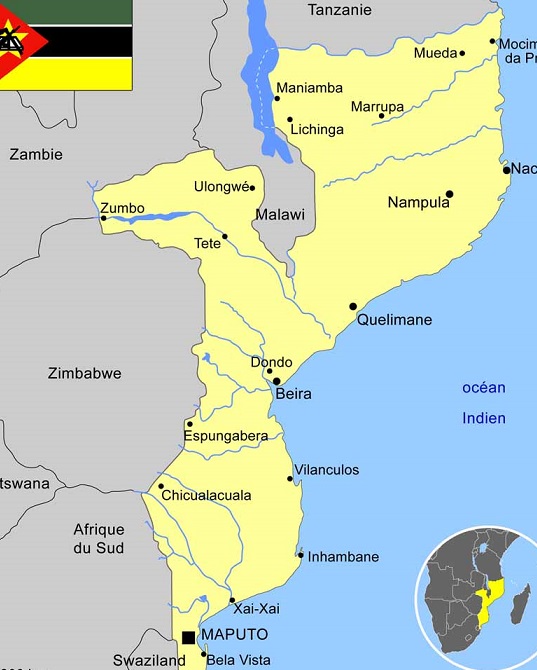 carte mozambique