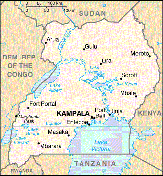 carte ouganda