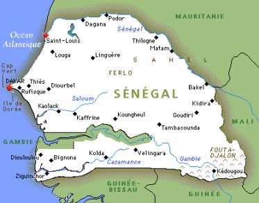 carte sénégal