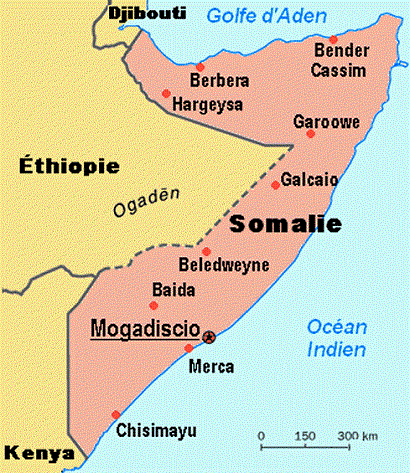 carte somalie