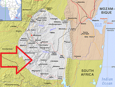 carte swaziland