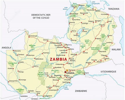 carte zambie