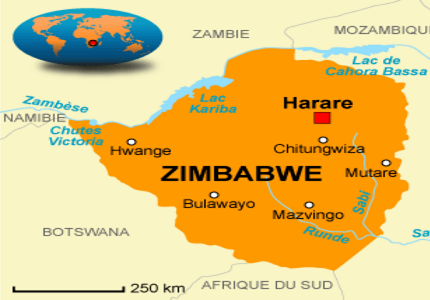 carte zimbabwe