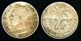 50 centimes 1925 Congo