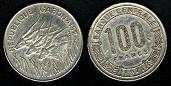 100 francs 1971 Congo 