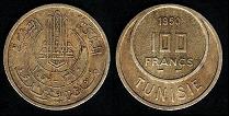 100 francs 1950 Tunisie