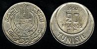 20 francs 1950 Tunisie