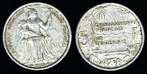 5 francs 1949 Réunion