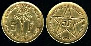 5 francs 1952 Rwanda
