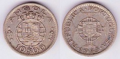 10 escudos 1955 Angola 