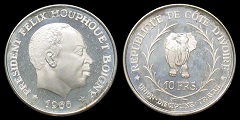 10 francs 1966 Côte d'Ivoire