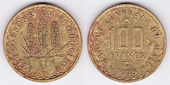 100 francs 1975 Mali