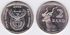 2 rand 2002 Afrique du Sud 