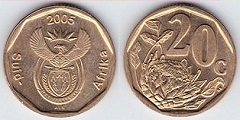 20 cents 2005 Afrique du Sud 