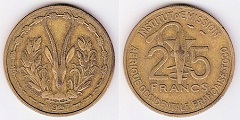 25 francs 1957 Afrique Occidentale Française 