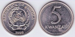 5 kwanzas 1999 Angola 