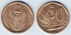 50 cents 2006 Afrique du Sud