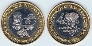 6000 francs CFA 2003 Niger