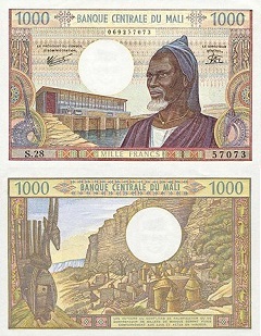 billet de 1000 francs Mali