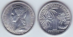 1 franc 1964 Archipel des Comores 
