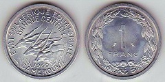 1 franc 1969 Cameroun Afrique Centrale