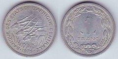 1 franc 1976 Afrique Centrale 