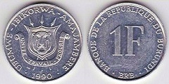 1 franc 1990 Burundi 