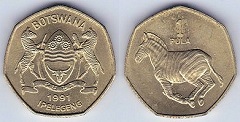 1 pula 1991 Botswana