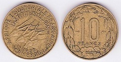 10 francs 1958 Cameroun