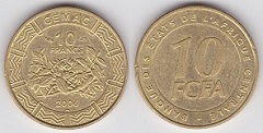 10 francs FCFA 2006 CEMAC Afrique Centrale 