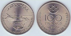 100 francs 1977 Archipel des Comores 