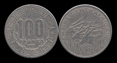 100 francs 1978 Empire Centrafricain
