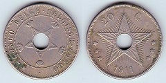 Congo 10 centimes 1889 