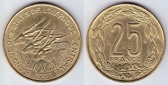 25 francs 2005 Afrique Centrale
