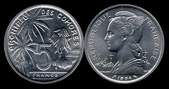 5 francs 1964 Archipel des Comores 