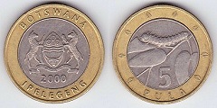 2 pula 2000 Botswana