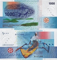 Billet 1000 francs 2005 des Comores