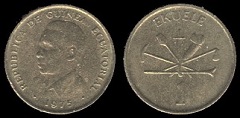 1 ekuele 1975 Guinée Equatoriale 