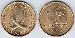 1 peseta 1969 Guinée Equatoriale 