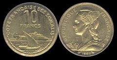 10 francs 1965 Côte Française des Somalis