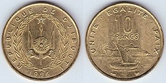 10 francs 1996 Djibouti