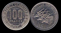 100 francs 1971 Tchad