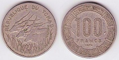 100 francs 1978 Tchad 