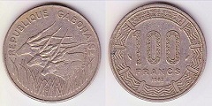 100 francs 1982 Gabon