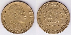 25 francs 1959 guinéens