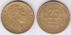 25 francs 1959 guinéens