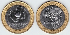 4500 francs CFA 2005 Gabon 