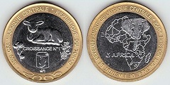 4500 francs CFA 2005 Tchad 