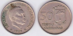 50 pesetas 1959 Guinée Equatoriale 