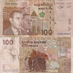 Billet de 100 dirhams 2002 Maroc 